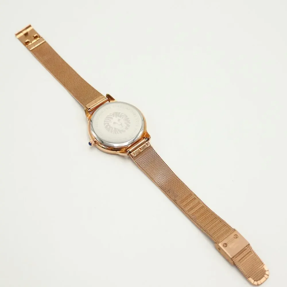 Anne Klein Rose Gold Tone Small Seconds 38mm Womens Watch w New Battery